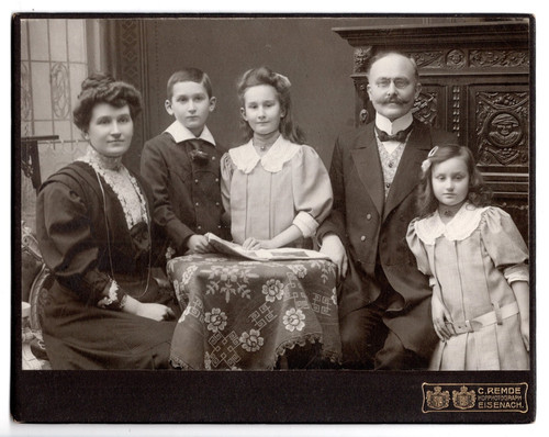Kabinettkarte familie bamer - familie,