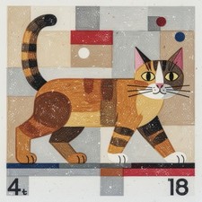 Katze Bauhaus De Stijl