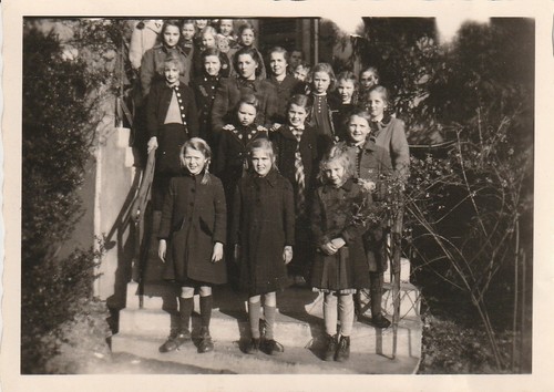 Vintage foto gruppe junger - vintage,
