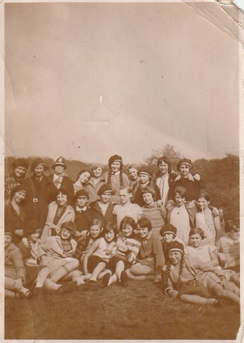 Vintage foto gruppe junger - vintage,