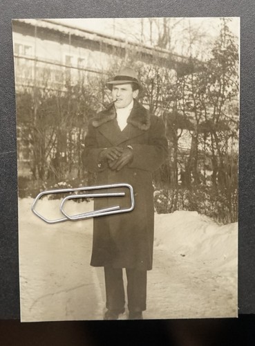 Foto portrait mann - foto, pelzmantel