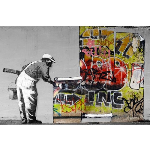 Foto auf leinwand streetart - leinwand,