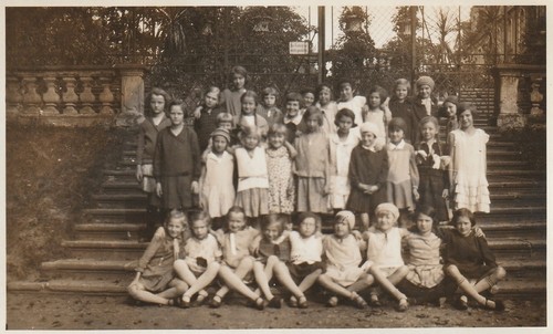 Vintage foto gruppe junger - vintage,
