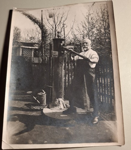Altes foto vintage mann mit - vintage,